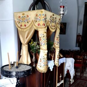 Καλύμματα Εικόνας, Λειτουργικά άμφια, Καλύμματα προσκυνηταρίων, εκκλησιαστικά κεντήματα, holy icon stand’s covers, Church embroideries, church supplies